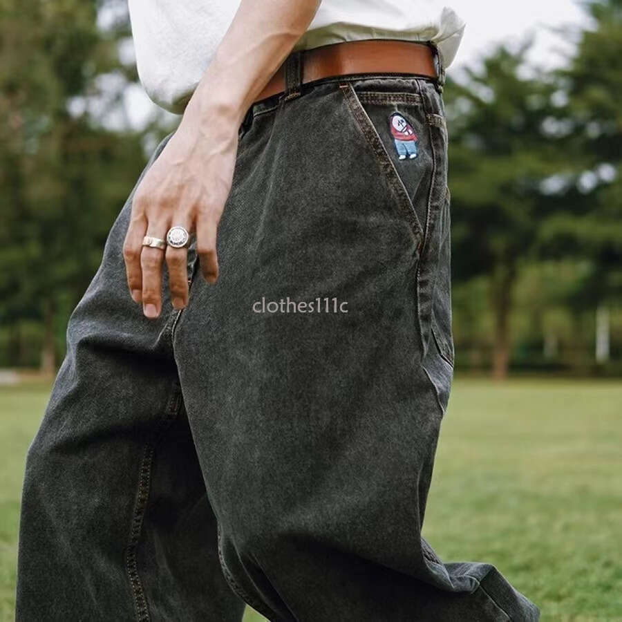 Y2k Big Boy For Men Streetwear Baggy Embroidery Denim Leisure Simple Dime Pants Women Jeans Mujer Hot Traf Jean