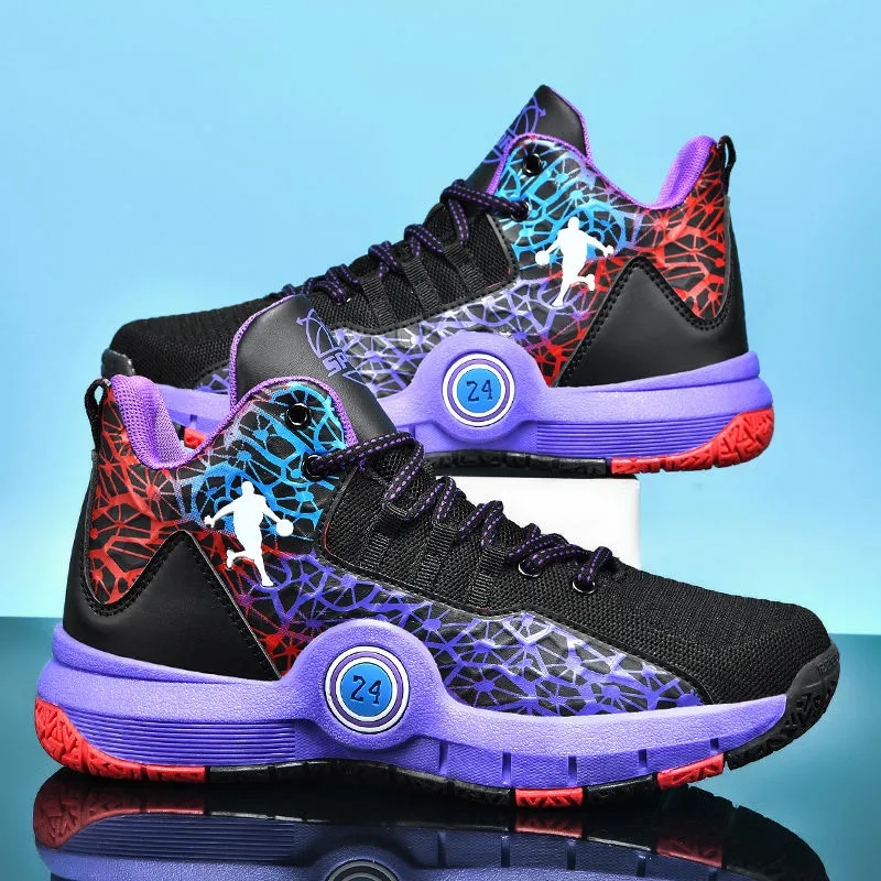 High Quality Basketball Shoes Men Sneakers Boys Basket Shoes Autumn High Top Anti-slip Outdoor Sports Shoes Trainer Male Summer