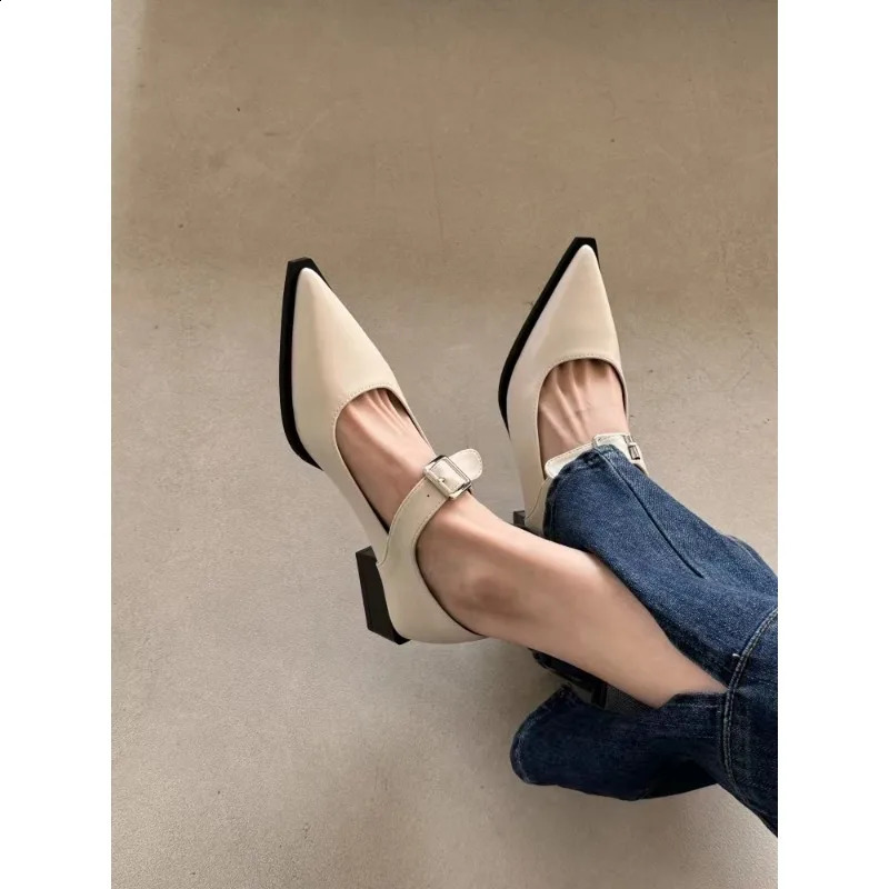 Fashion Sexy Ping Pong Comfortable Button Sandals Womens Solid Color High Heel Leather Shoes Zapatos Mujer 240919