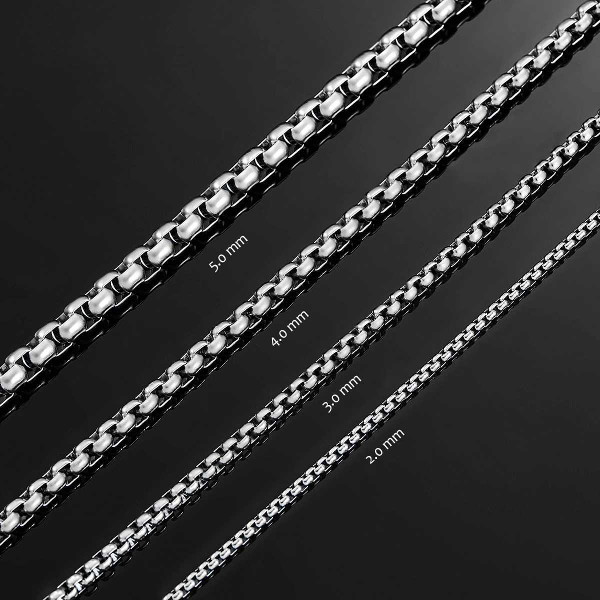 Thickness 2mm/3mm/4mm/5mm/6mm Stainless Steel Link Classic Curb Necklace Chain for Men Women Jewelry 14 to 40 InchesX240919
