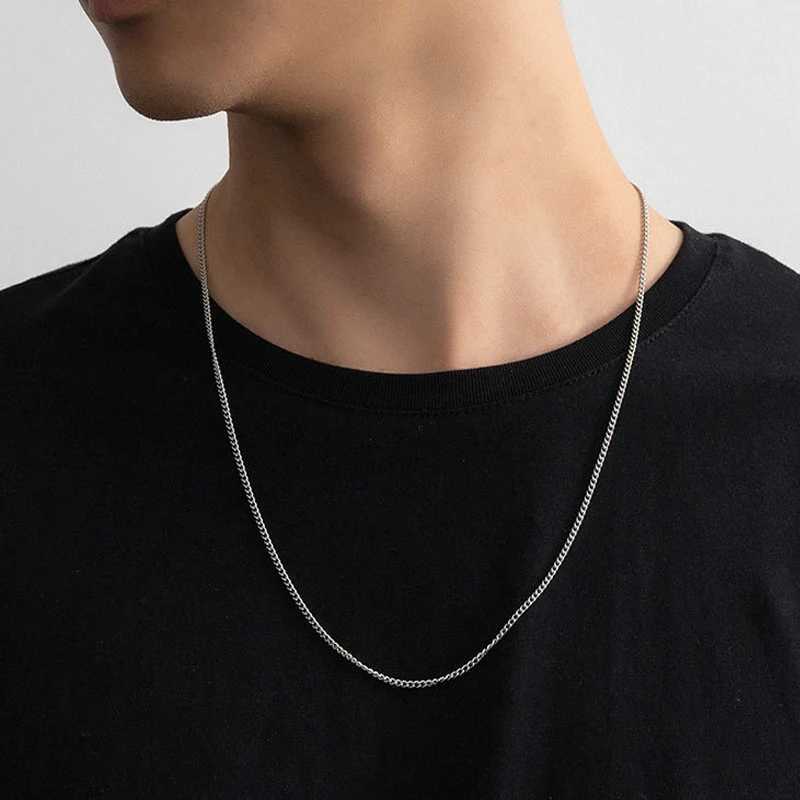Snake Chain Necklace Chain Male Stainless Steel Snake Chain Necklace Fashion Snake Bone Chain Titanium Jewelry For Men WomenX240919