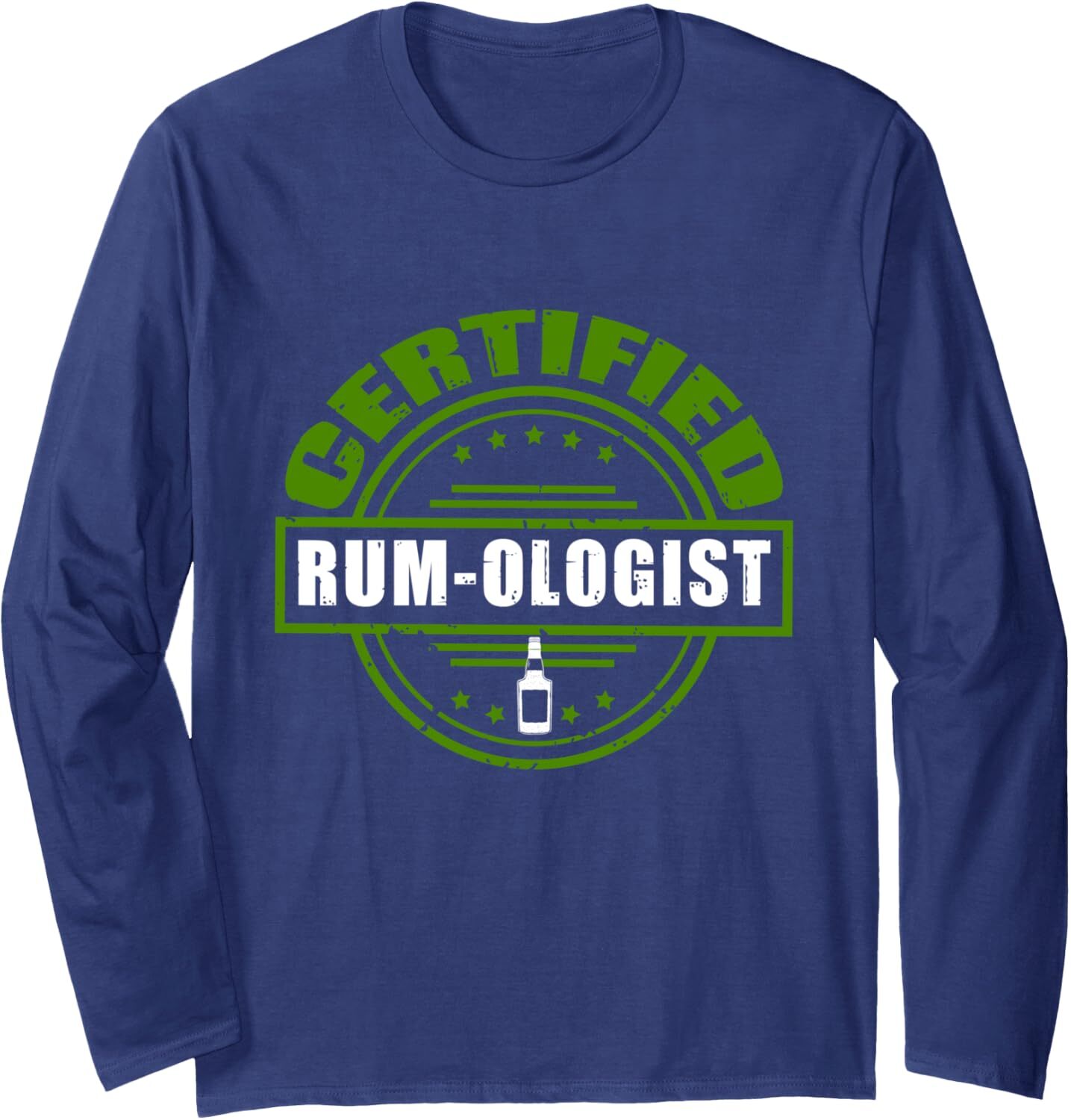 Long Sleeve Shirts for Men sweatshirt Funny Certified RumOlogist Rum Drinks Fan Alcohol Liquor Long Sleeve Tee Streetwear Casual tops clothes