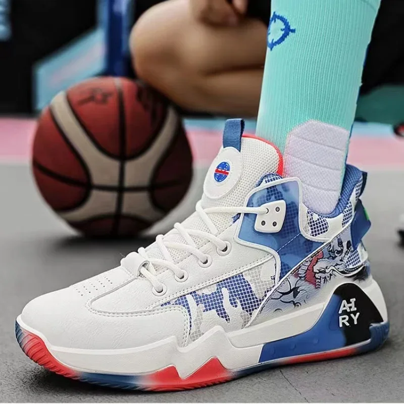 Outdoor Men Basketball Shoes Cushioning Non-slip Sport Shoes Breathable Casual Sneakers Athletic Fitness Training Footwear Shoes