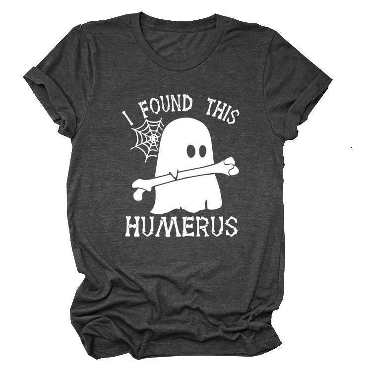 Hallowmas I FOUND THIS HUMERUS Fun Fashion Summer Versatile Womens Short sleeved T-shirt