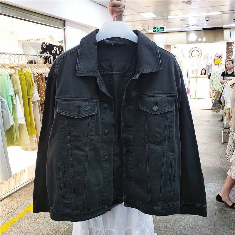 Vintage Oversized Multi Floral Embroidered Denim Jacket Women Cowboy Long Sleeve Lapel Casual Denim Coat Streetwear OutwearX240920