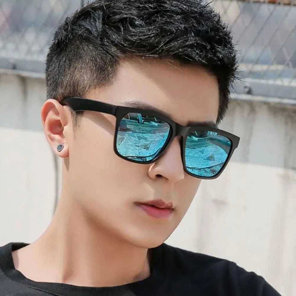 1pcs Sunglasses Korean Style Square Sunglasses Resin Material Fashion Anti-sun Glare Summer Outdoor Sunglasses AccessoriesX240920