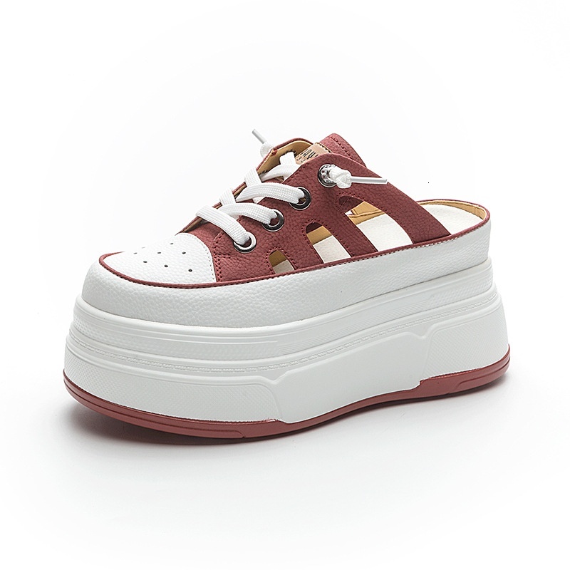 Thick soled toe half slippers women in summer 2024, new style for outerwear. One foot lazy shoes, sponge cake, casual and fashionable sandals