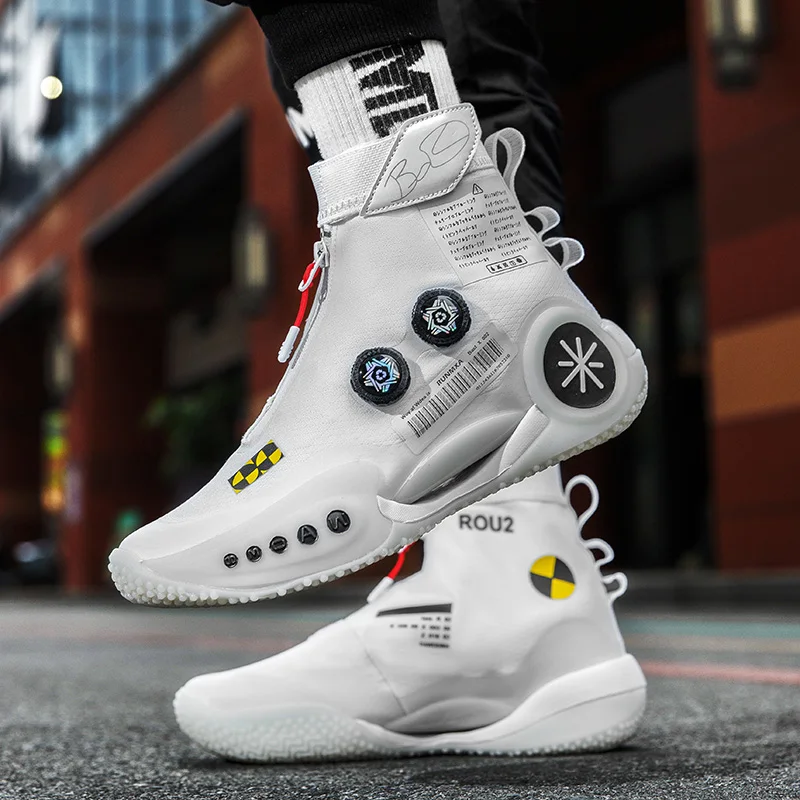 Brand Sneakers Hip-hop High-top Men Basketball Kids Women Designer Basket Boots Fashion Street Style Sports Shoes