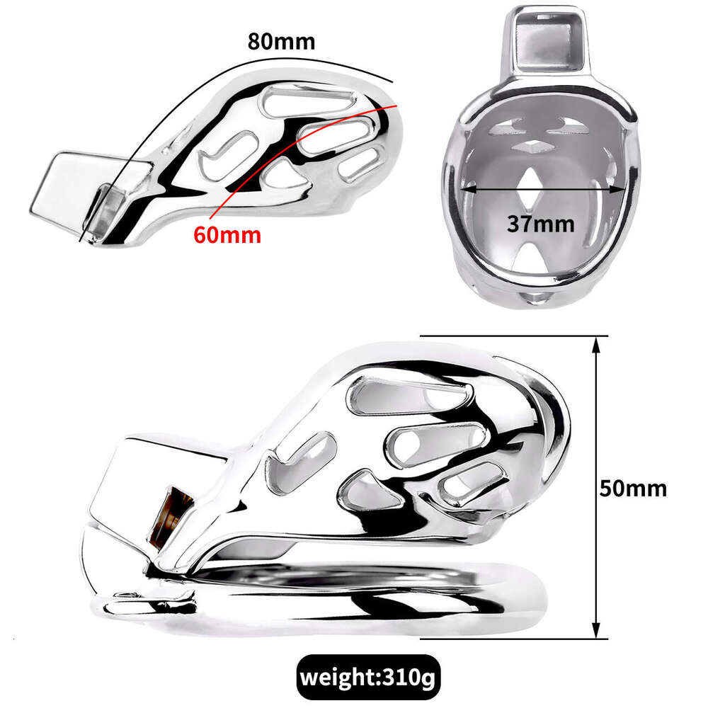 New Stainless Steel Male Cock Cage Male Chastity Device Chastity Belt Men Penis Cage Adult Sex Toys For Man FRRK-183