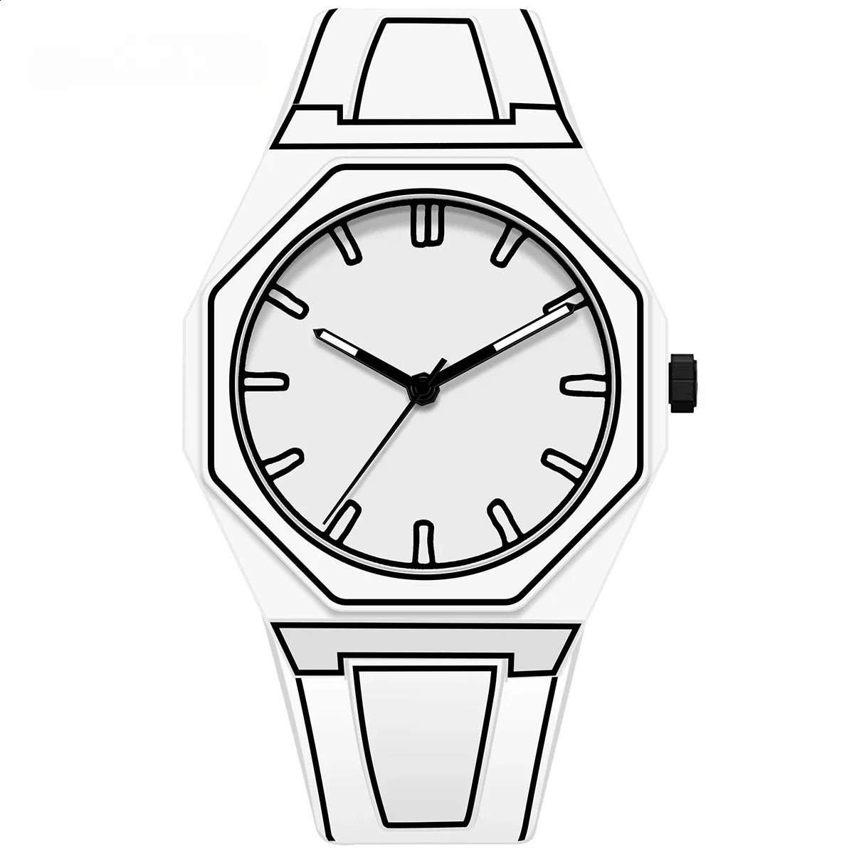 Sketching Watches Modern Minimalist Creative Sports and Leisure Watch Creative Waterproof Watch 240909