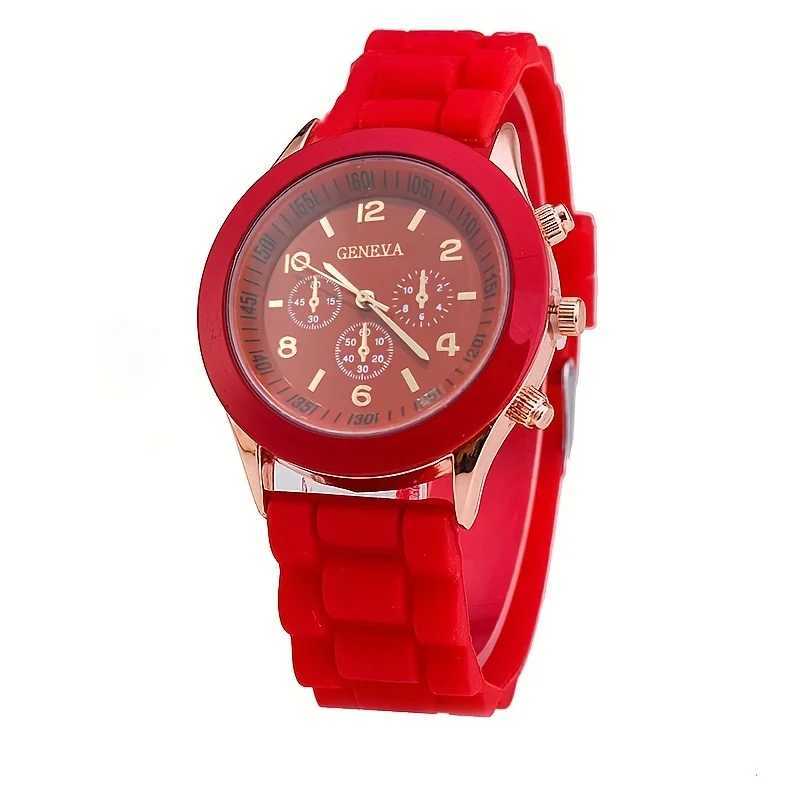 Watch Hot Sales Geneva Brand Silicone Women Watch Ladies Fashion Dress Quartz Wristwatch Female Watch montre relogio femininoX240920