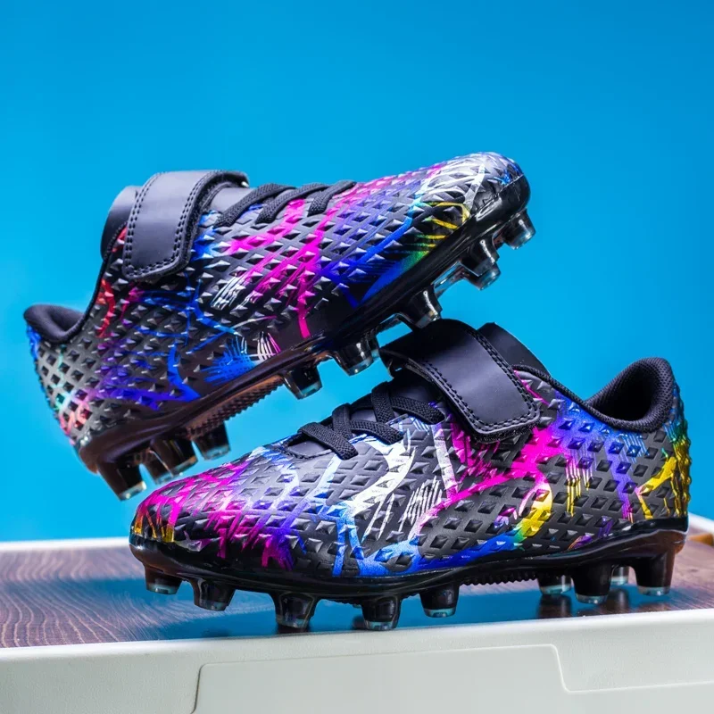 Children's Professional Football Boots Non-slip Wear-resistant Outdoor Lawn Sports Training Footwear Fashionable New Low-top