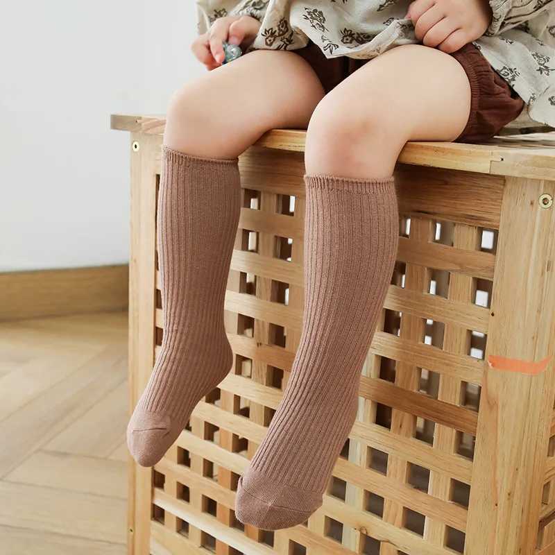 Kids Socks Baby Girls Knee High Socks Long Kids Soft Cotton Lace Stuff Princess Children Sock Ruffle Leg Warmers Cute Girl Socks For 0-8 Y Q240920