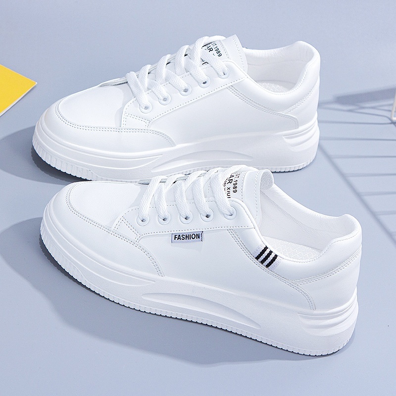 Little White Women's 2023 Spring and Autumn New Instagram Trendy Thick Sole Casual Matsuke Sports Student Versatile Board Shoes