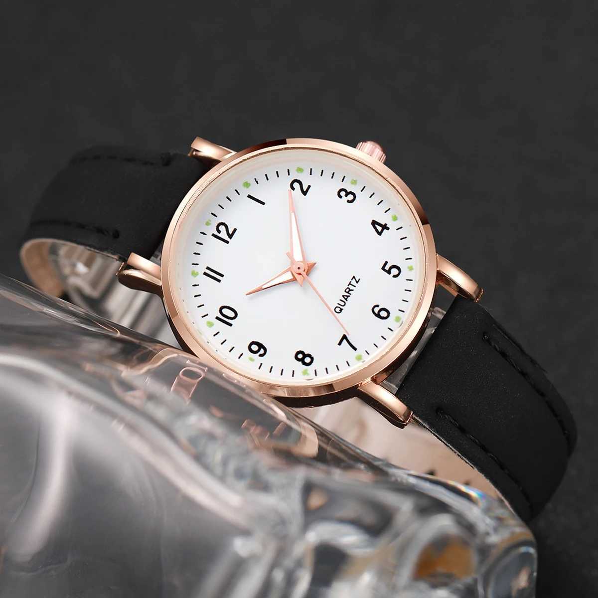 Womens Double Watch Fashion Casual Digital dial Girl Beautiful WatchX240920