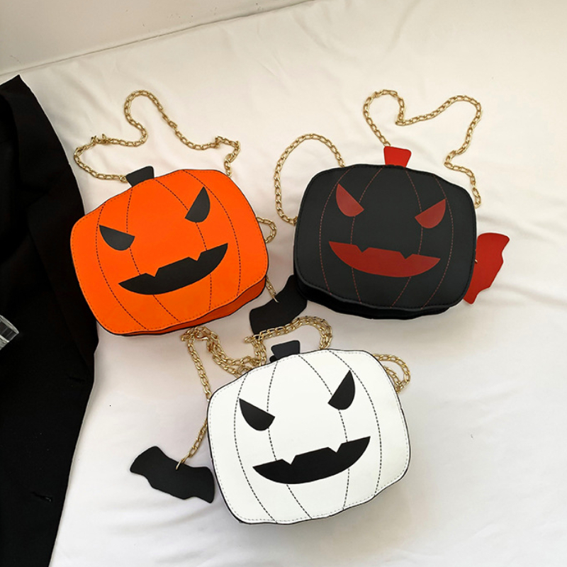 2025NEW Halloween Fun Pumpkin Fashionable trend Personalized Creative Trendy fashion Single Shoulder Women s Cartoon Diagonal Cross Bag