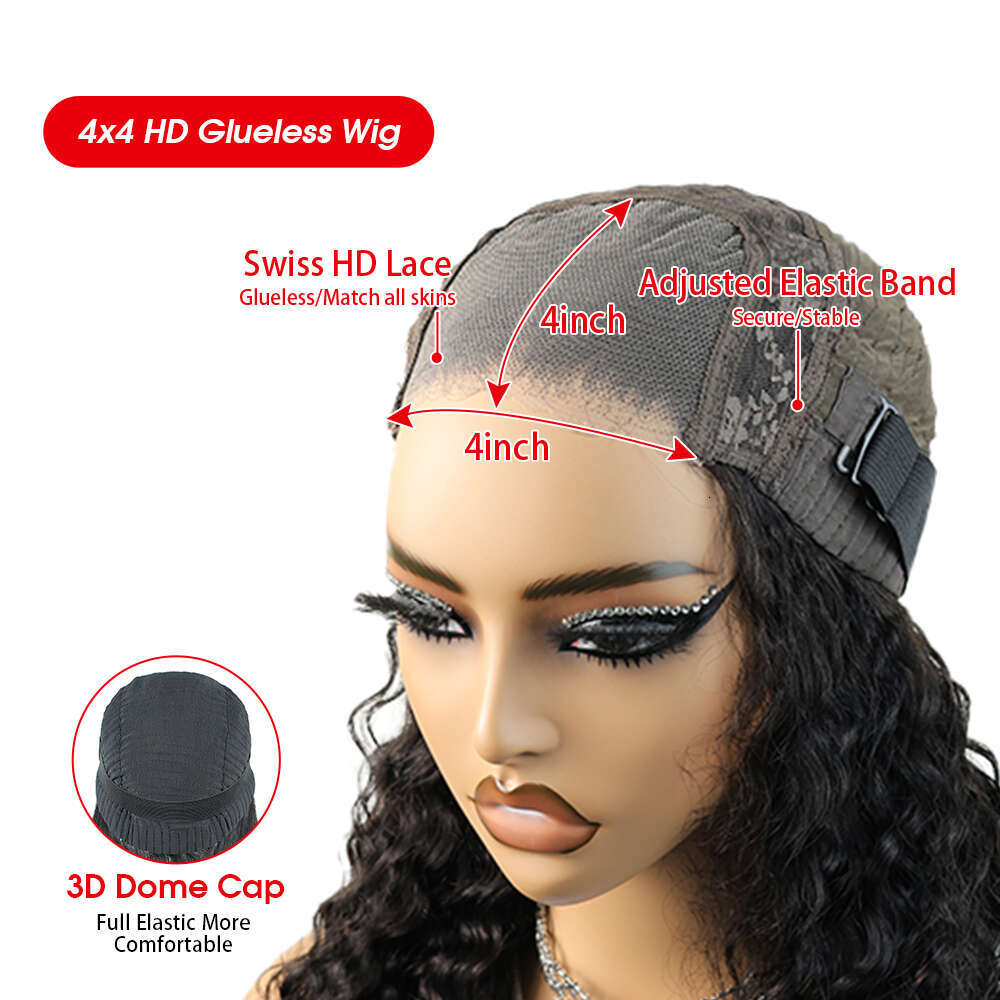 99j Bury Front Human Hair Pre Plucked Transparent Lace Colored Body Wave 99J 4x4 Glueless Wig Ready to Wear