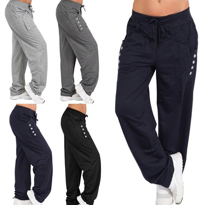 2026 Summer Baggy Wide Leg Trousers Women s Cotton Blend Straight Casual Loose Pants Ladies Joggers