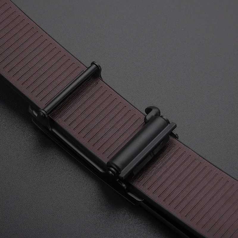 Mens Business Belt Alloy Automatic Buckle Belt Luxury Casual Belt High Quality PU Leather Jeans Belt W240920