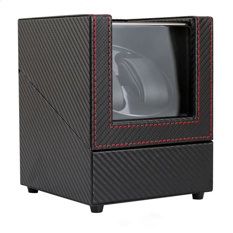 2position Pu watch vibration carbon fiber mechanical Exquisite highend box suitable for gifts 240912