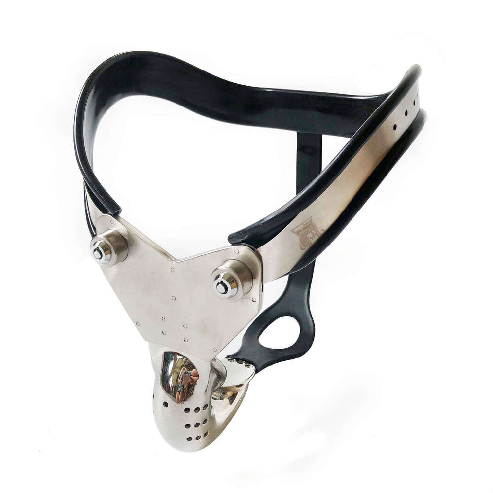 Male chastity device stainless steel chastity belt male Arc waist metal chastity cage with Wire T style adult sex toys for men