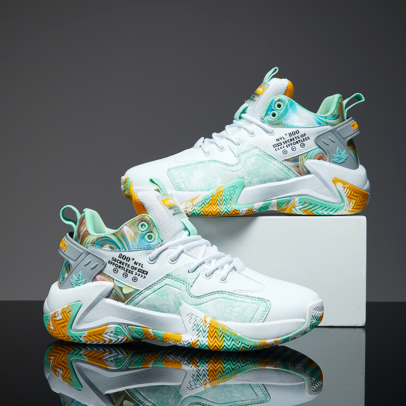 Cool Basketball Shoes Men's Comfortable Breathable Padded Non-Slip 2024 New Outdoor Fitness Sports Fashion Running Shoes