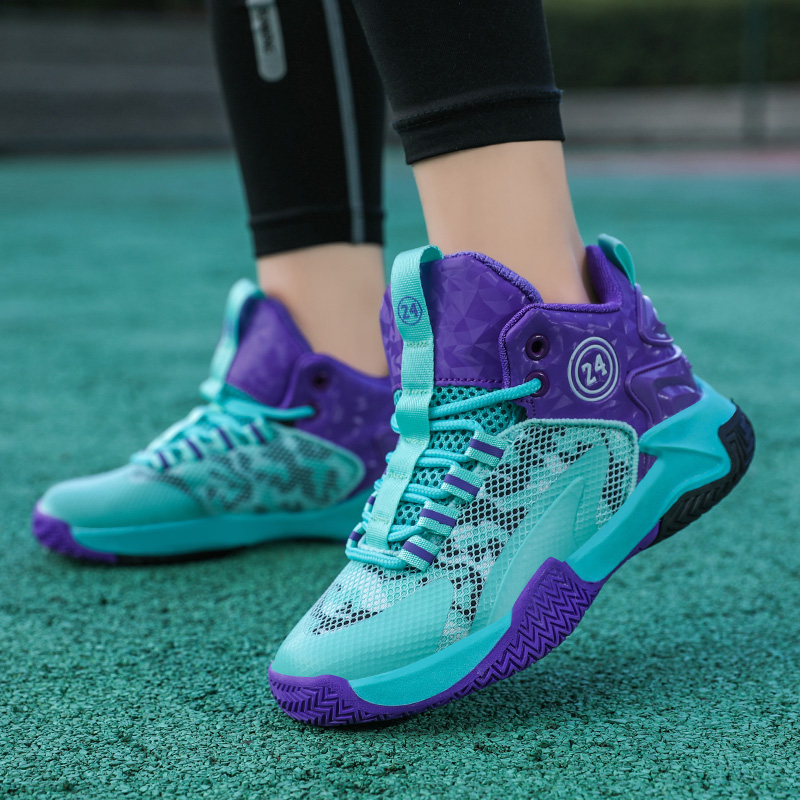 Explosive Children's Basketball Shoes Sports Shoes Trend Summer Trend Niche Design Comfortable Wear-resistant Mesh Surfacet