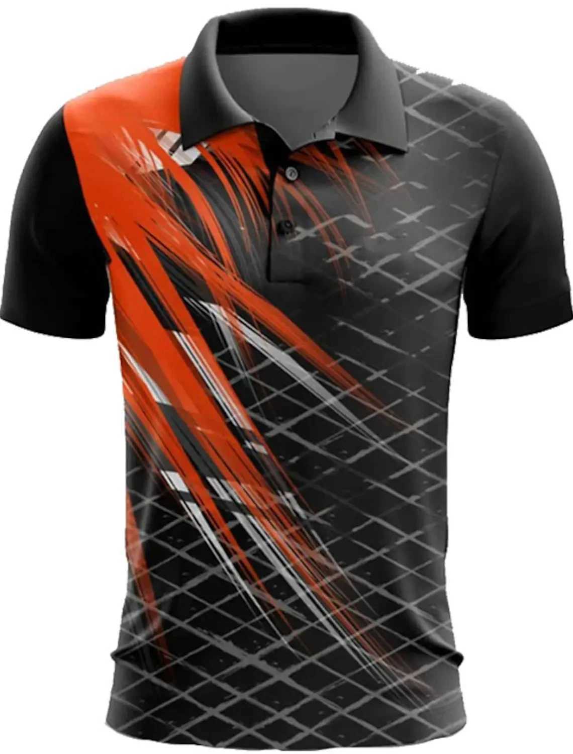 New Mens Polo Shirt Golf Shirt Button up Breathable Quick Dry Moisture Wicking Short Sleeve Mens Tops Summer Tennis SportswearX240920