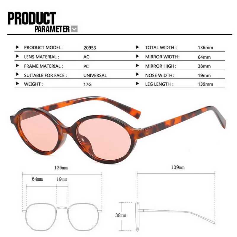 Vintage Brand Oval Sunglasses Women 2024 New Fashion Sun Glasses For Female Sexy Ladies Small Frame Round EyewearX240920