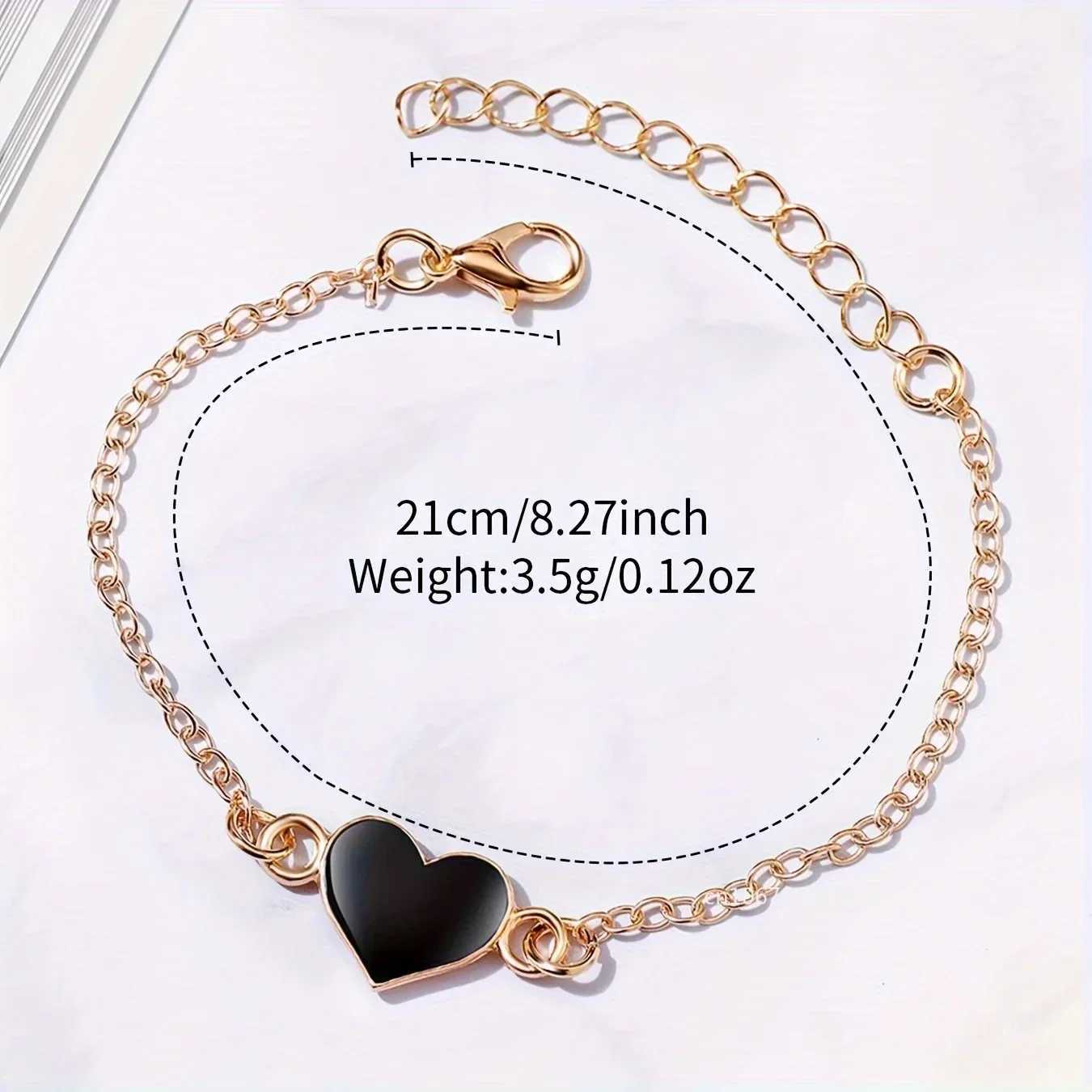 2pcs Business Fashion Quartz Watch Elegant Golden Wrist Watch Heart Charm Bracelet Set Simple Ladies Watches Relojes Para MujerX240920