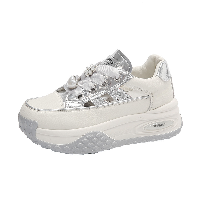 2024 Korean version summer new dad women's ins trendy student breathable sports shoes thick sole height increasing casual