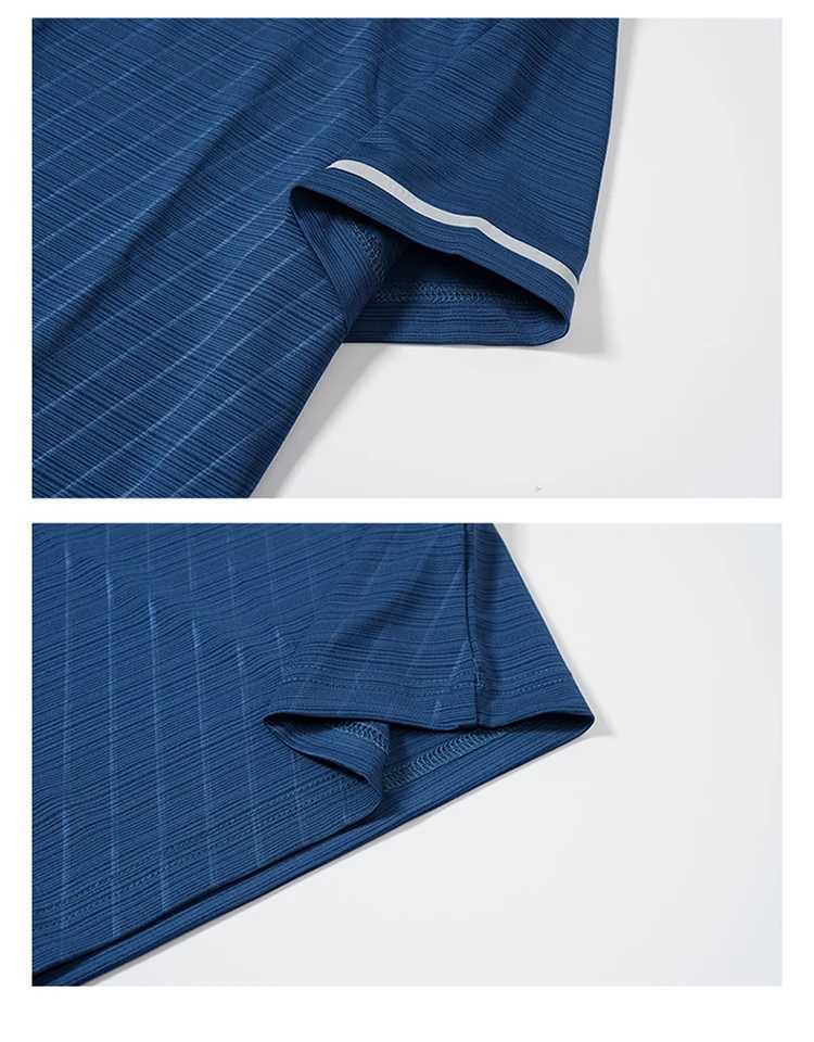 Summer mens POLO shirt fashionable ice silk quick drying short sleeved T-shirt solid color striped loose business lapel topX240920