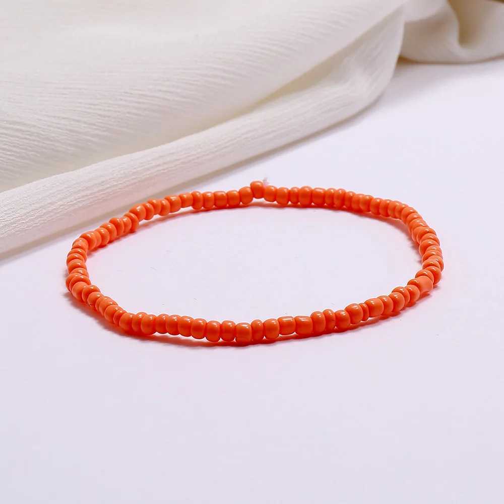New Summer All-match Colorful Rice Bead Anklet Simple Bracelet Multi-purpose Beach Trend Foot Accessories FT1004 Y240920