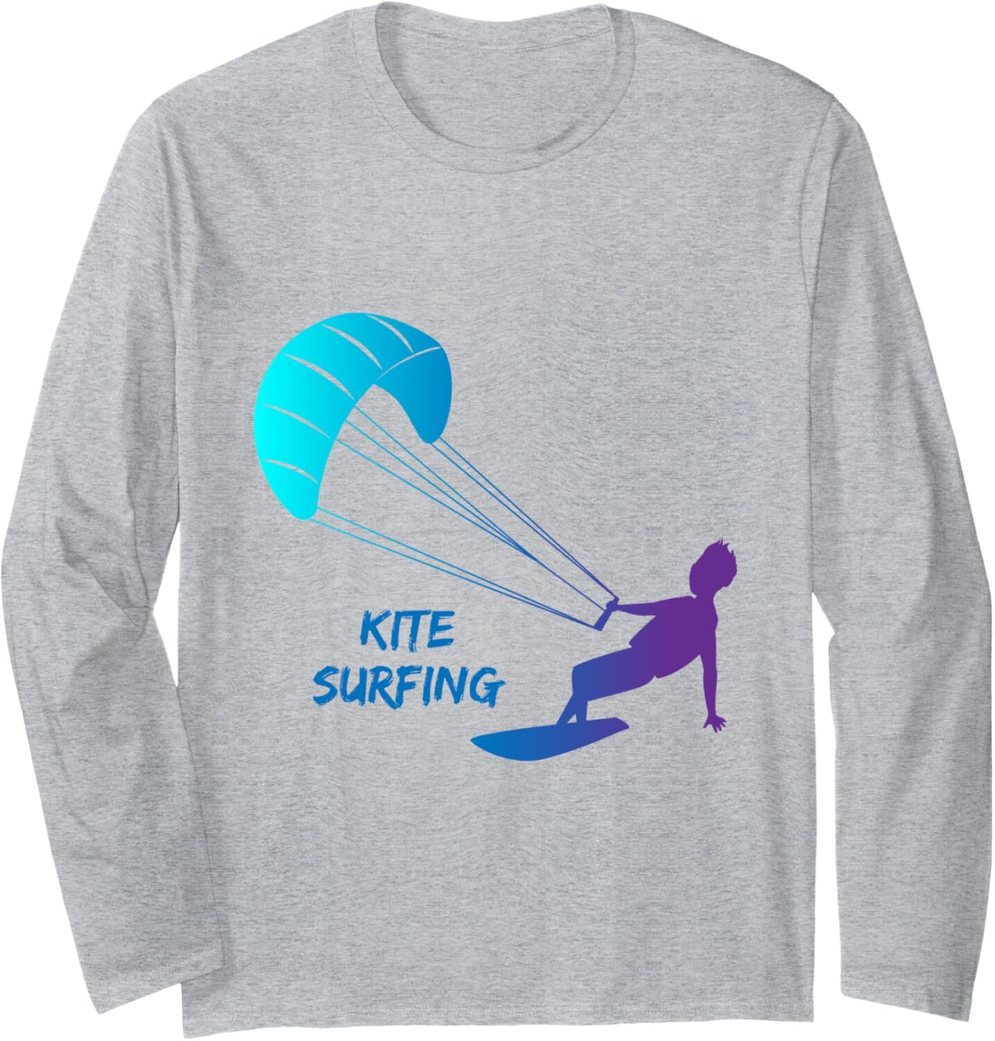 Long Sleeve Shirts for Men sweatshirt Kite Surfing Transition Jump Xtreme Sport Gift Long Sleeve Tee Streetwear Casual tops clothes fashion