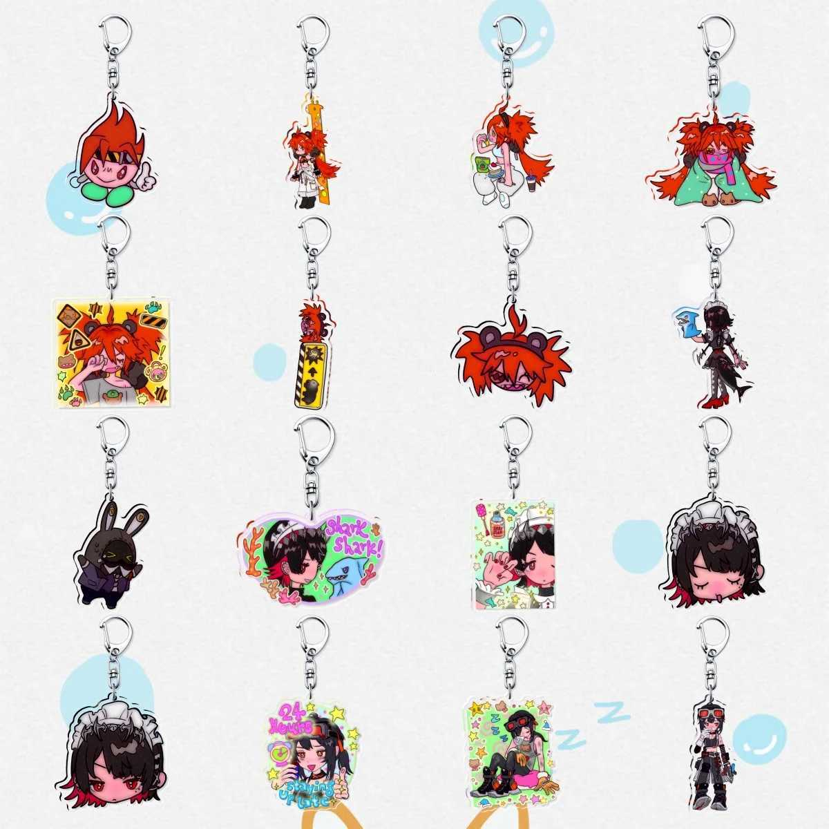 New Hot Game Zenless Zone Zero Nicole Demara Billy Kid Von Lycaon Keychains Pendant Car Key Chain Fans Gift AccessoriesX240919