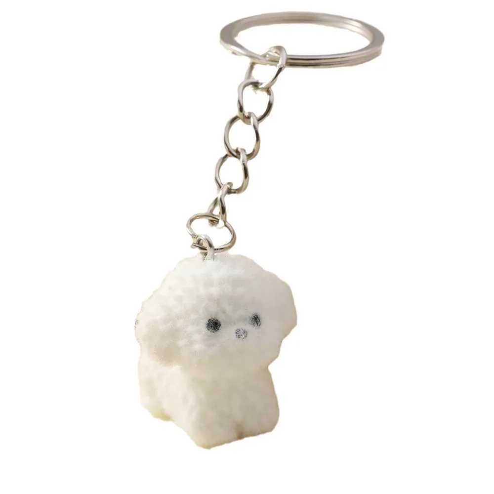 Cute Animal Key Ring Creative Cartoon Cat Dog Metal Keychain Charms Pet Lovers Souvenir Bag Pendant Ornaments AccessoriesX240919