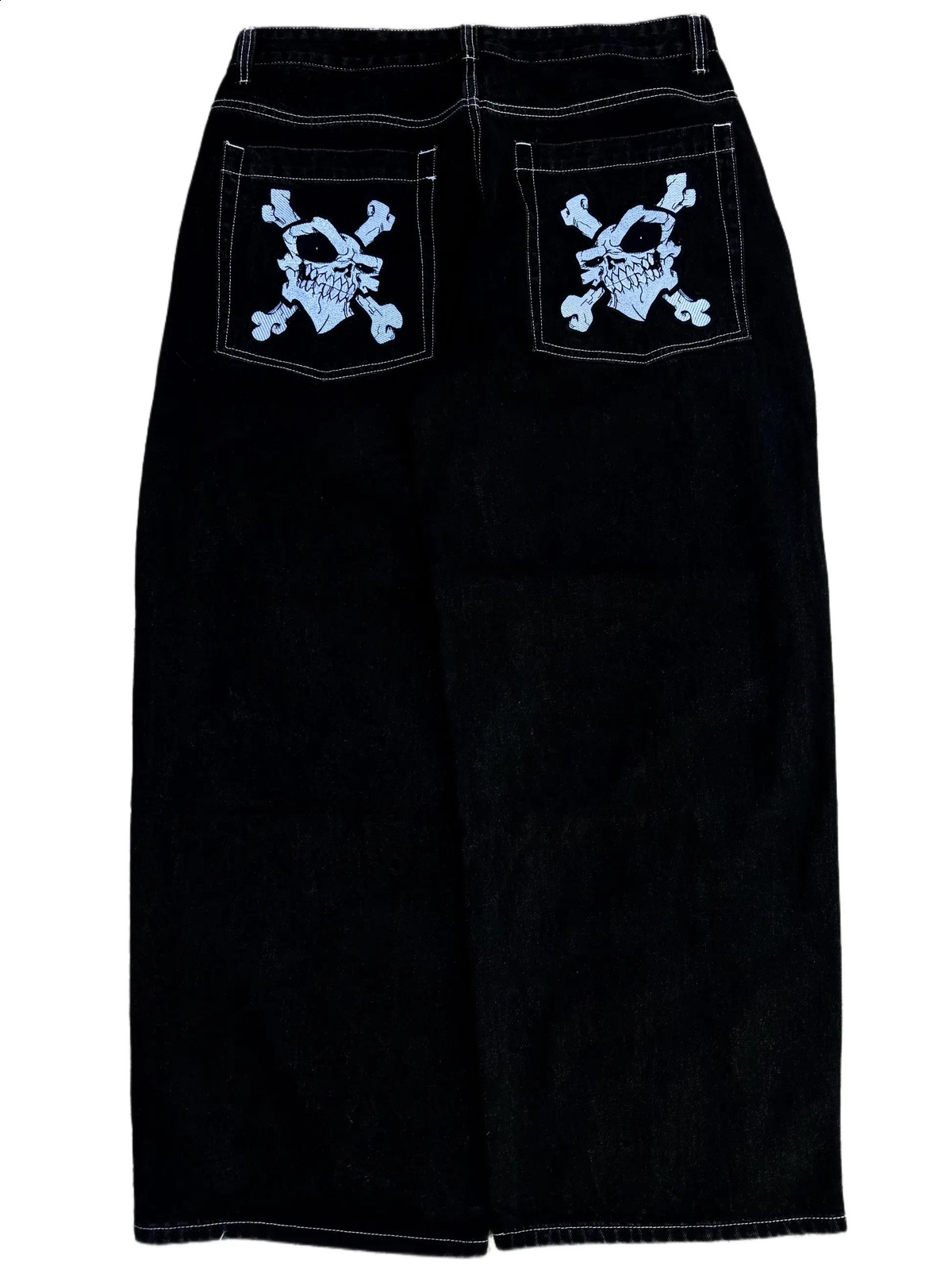Hip Hop Gloe Baggy jeans mens retro streetwear slow 2000s High Street Y2K jeans wide leg pants spider denim mens clothing 240920