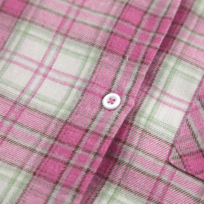 2024 autumn/winter plaid loose sleepwear, long sleeved pants, fashionable casual women's home wear for outerwear