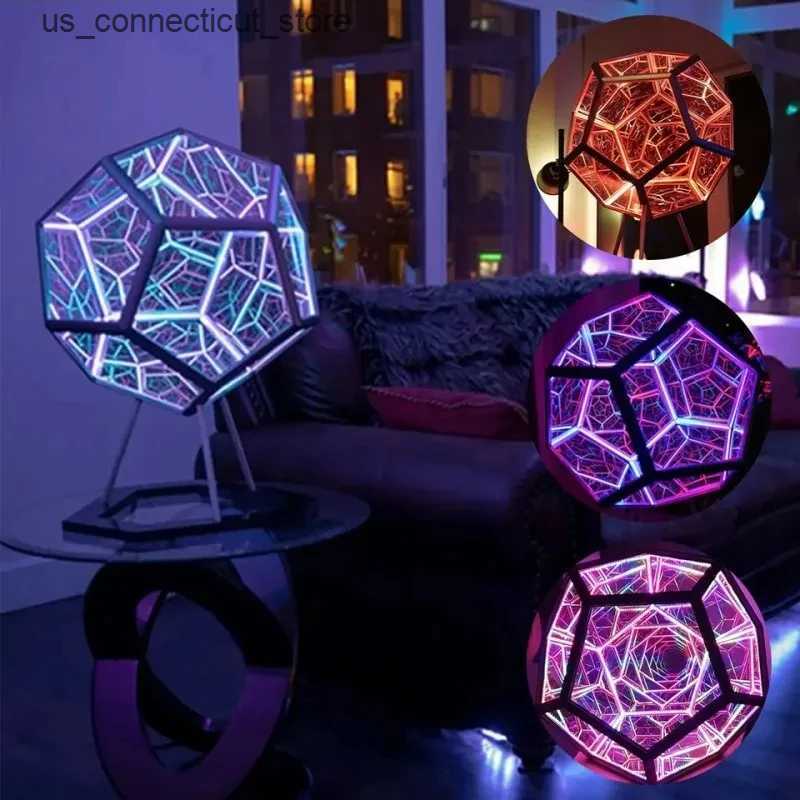 Novelty Lighting Dodecahedron Color Art Lamp Decorative Lights Colorful Housewarming Gift Durable Home Decoration Novelty Atmosphere Lamp L240910