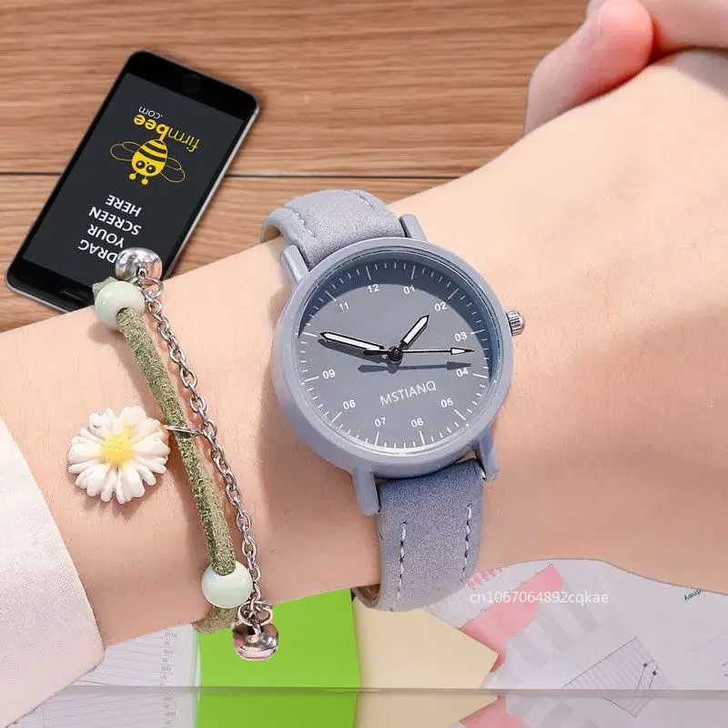 Women Quartz Wristwatches Waterproof Round Dial Retro Watch Ladies Girls Watch PU Leather Strap Women Watches Reloj Para MujerX240920
