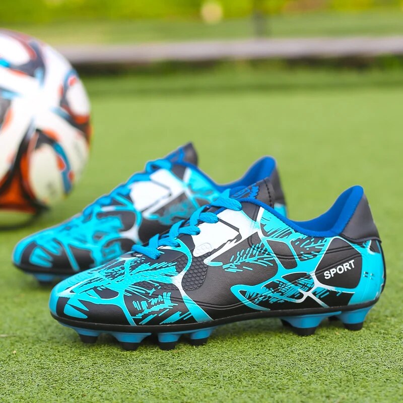 Children Soccer Shoes Professional Training TF/AG Boots Men Soccer Cleats Sneakers Kids Turf Futsal Football Shoes for Boys