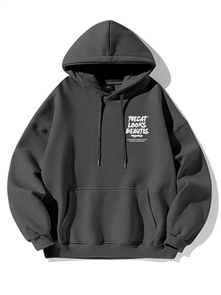 casual streetwear hoodie fashion Hoodies Mens Comfortable Fashion Hooded Sweatshirt Hip Hop Streetwear Clothes Y2K Hoody C 240910
