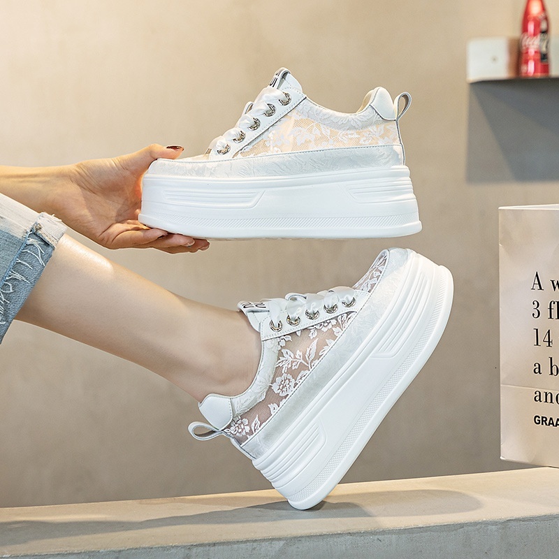 New Chinese white for women summer style mesh breathable lace casual women's shoes