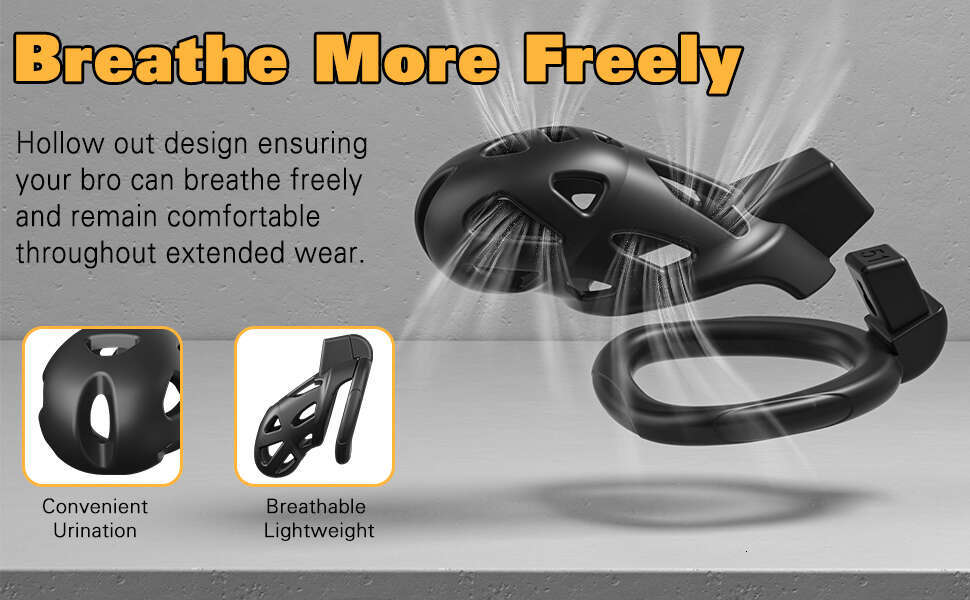 Male Chastity Cage, Large Chastity Device for Man Penis Exercise Bondage Gear Accessories Lightweight Adult Sex Toys