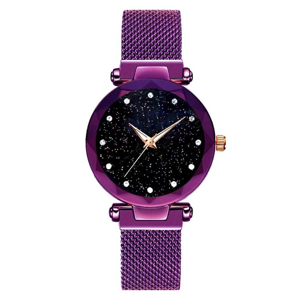 Rhinestone Round Dial Luxury Watch Solid Color Mesh Band Quartz Watches For Women Sparkly Dial Plate Business Watch Reloj MujerX240920