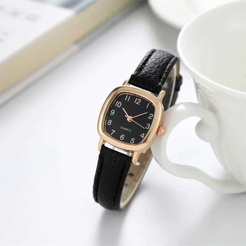 Square Belt Literary Retro Womens Watch Korean Fashion Womens Quartz Watch Fashion Versatile Womens Watch WristwatchesX240920