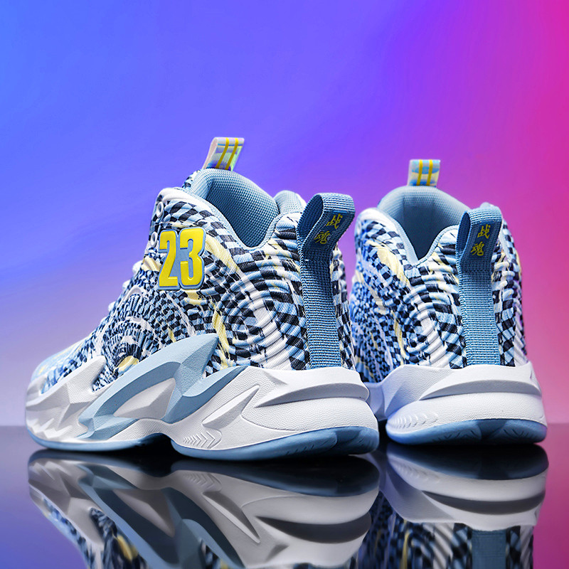 Street teenagers classic basketball fashion shoes thick-sole sneakers