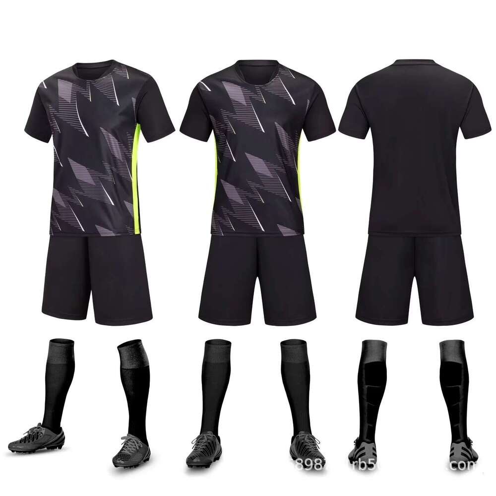 Football Suit Set For Men's And Women's Adult Football Matches, Training Team Uniforms, Children's Football Sportswear, Printing Number