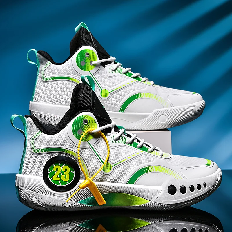 Men's Basketball Shoes Durable Anti Slip Breathable Mesh Professional Training Shoes Sapatilhas for Men's Spring/Summer Sneakers