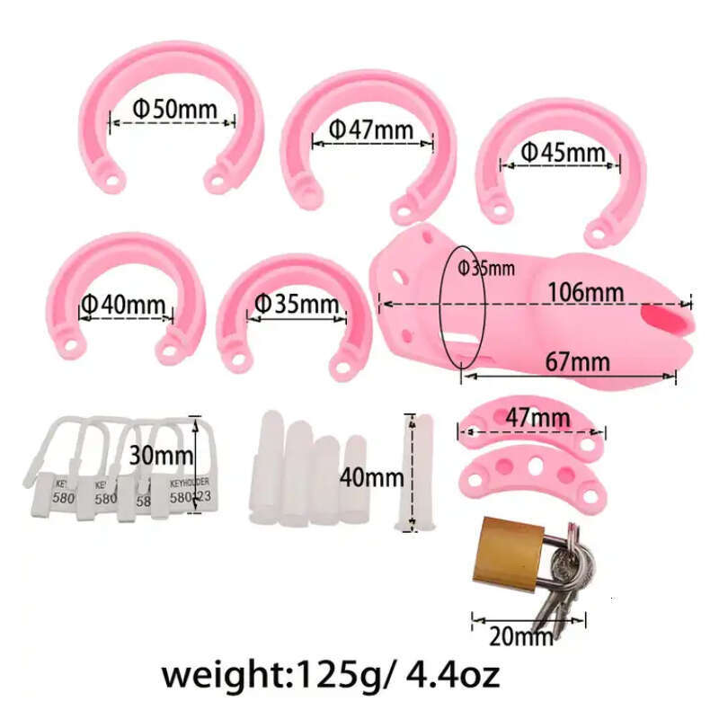 Silicone Penis Chastity Cage Male Cock Lock Device Play Game Wholesale Chastity Tool Adult Sex Toy For Men's Pene